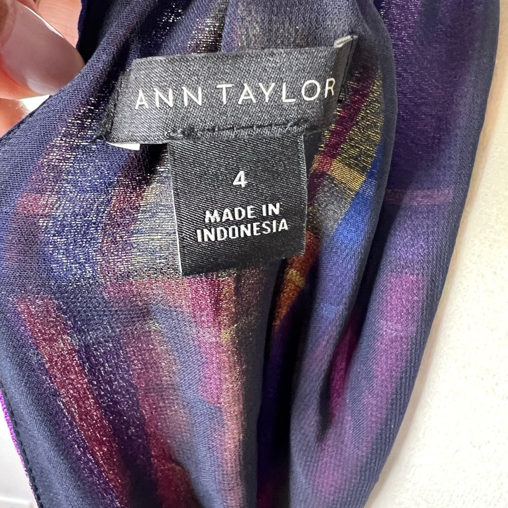 Ann Taylor Dress Madras Plaid Sleeveless Halter Tie Front Belt SZ 4 NWOT - Picture 3 of 9